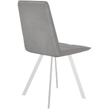 Стул DikLine 280 B22 GREY, ножки белые