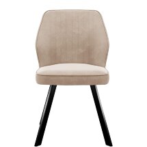Стул DikLine 232 поворотный B03 BEIGE, ножки черные