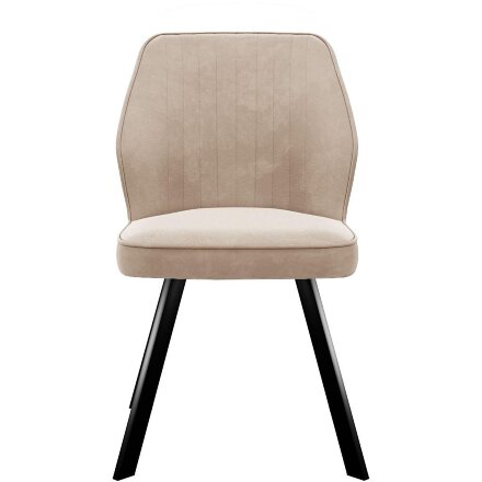 Стул DikLine 232 поворотный B03 BEIGE, ножки черные 