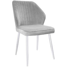 Стул DikLine 222M B22 GREY, ножки белые