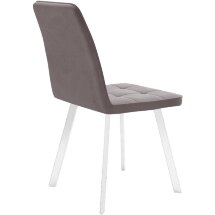 Стул DikLine 207 B5 LATTE, ножки белые
