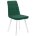 Стул DikLine 207 В10 GREEN, ножки белые 