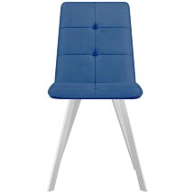 Стул DikLine 280 B8 BLUE, ножки белые