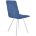 Стул DikLine 280 B8 BLUE, ножки белые 