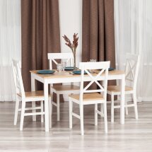 Обеденный комплект Хадсон (стол + 4 стула)/ Hudson Dining Set (mod.0103)