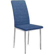 Стул DikLine ТЕКС каркас хром/ B8 BLUE