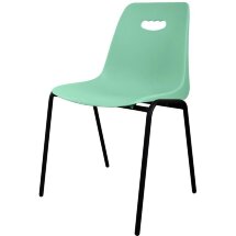 Стул пластиковый на черном металлокаркасе Venezia-4 RAL P344C