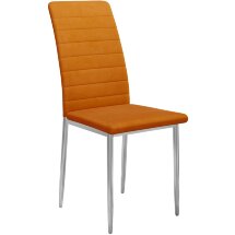 Стул DikLine ТЕКС каркас хром/ B17 TERRACOTTA