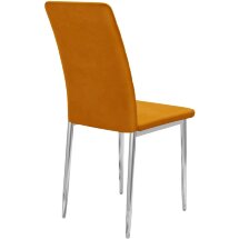 Стул DikLine ТЕКС каркас хром/ B17 TERRACOTTA