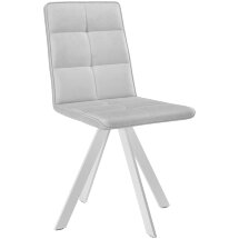 Стул DikLine 230 поворотный B22 GREY, ножки белые