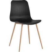 Стул Stool Group CHARMAN черный, пластик, металлические ножки, принт бука