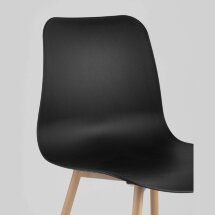Стул Stool Group CHARMAN черный, пластик, металлические ножки, принт бука
