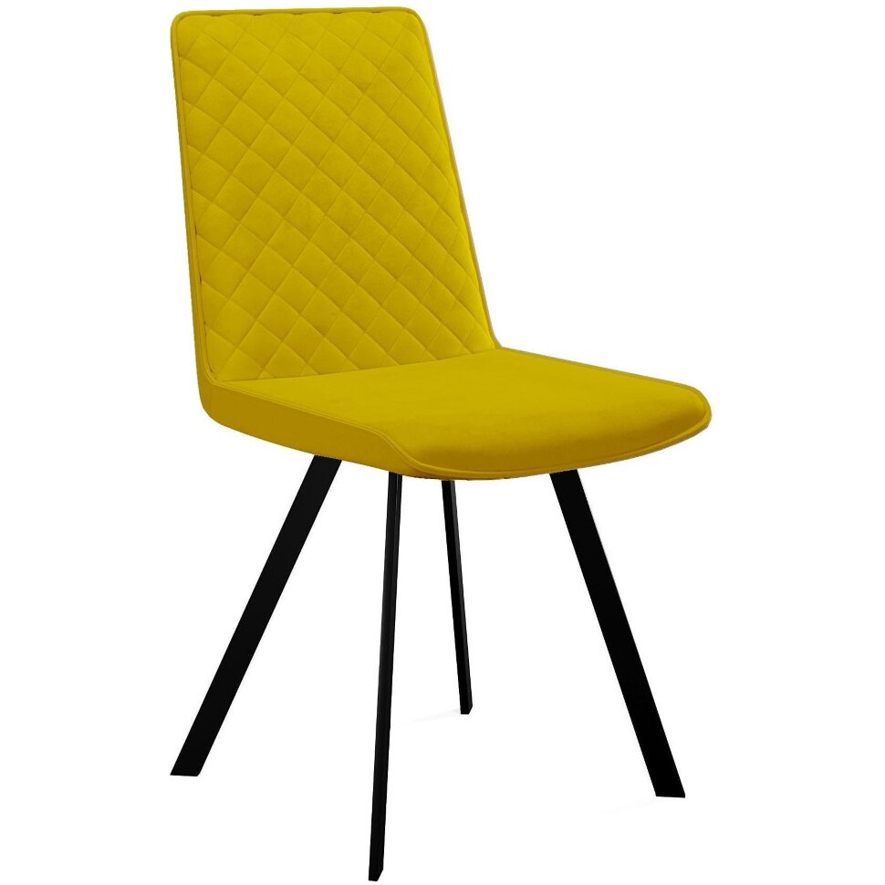 Стул DikLine 202 B16 YELLOW, ножки черные Стул DikLine 202 B16 YELLOW, ножки черные