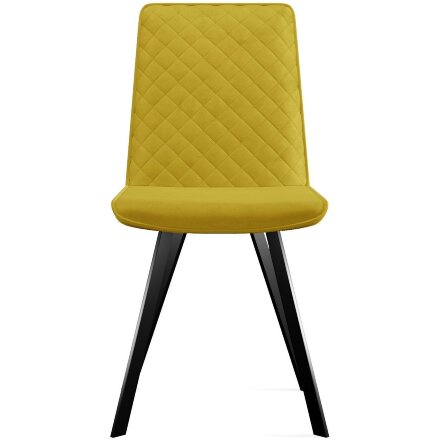 Стул DikLine 202 B16 YELLOW, ножки черные 