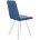 Стул DikLine 202 B8 BLUE, ножки белые 