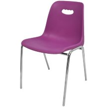 Стул пластиковый на металлокаркасе Venezia-4 Viola purple 145