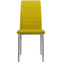 Стул DikLine ТЕКС каркас хром/  B16 YELLOW
