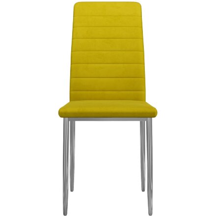 Стул DikLine ТЕКС каркас хром/  B16 YELLOW 