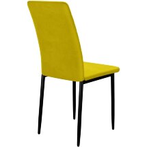 Стул DikLine ТЕКС каркас черный/  B16 YELLOW