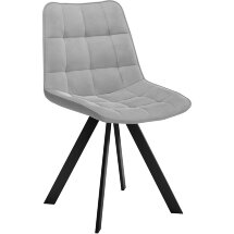 Стул DikLine 229 поворотный, B22 GREY, ножки черные