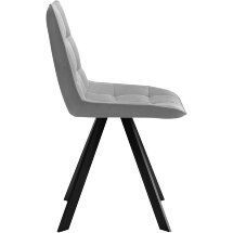 Стул DikLine 229 поворотный, B22 GREY, ножки черные
