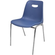 Стул пластиковый на металлокаркасе Venezia-4 blue ral 5009