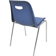 Стул пластиковый на металлокаркасе Venezia-4 blue ral 5009