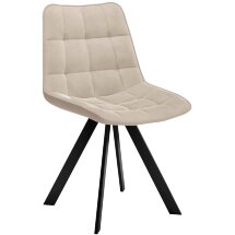 Стул DikLine 229 поворотный, B03 BEIGE, ножки черные