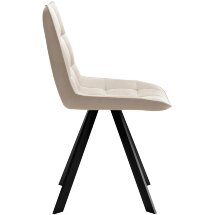 Стул DikLine 229 поворотный, B03 BEIGE, ножки черные