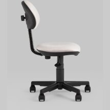 Кресло компьютерное Stool Group детское УМКА геометрия светло-розовый обивка ткань крестовина пластик механизм регулировки высот