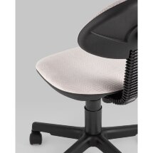 Кресло компьютерное Stool Group детское УМКА геометрия светло-розовый обивка ткань крестовина пластик механизм регулировки высот
