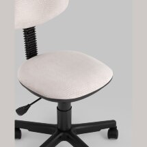 Кресло компьютерное Stool Group детское УМКА геометрия светло-розовый обивка ткань крестовина пластик механизм регулировки высот