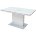Стол ALTA 120 GREY-WHITE MARBLE/ WHITE глазурованное стекло М-City 