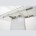 Стол ALTA 120 GREY-WHITE MARBLE/ WHITE глазурованное стекло М-City 