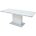 Стол ALTA 120 GREY-WHITE MARBLE/ WHITE глазурованное стекло М-City 