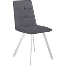 Стул DikLine 280 B28 ANTRACITE, ножки белые