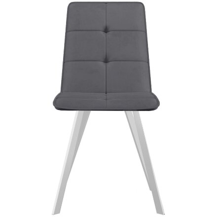 Стул DikLine 280 B28 ANTRACITE, ножки белые 