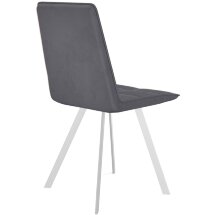Стул DikLine 280 B28 ANTRACITE, ножки белые