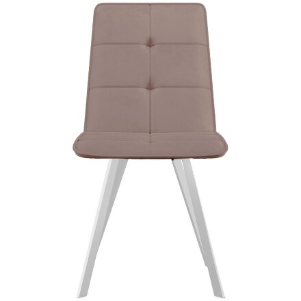 Стул DikLine 280 B5 LATTE, ножки белые 