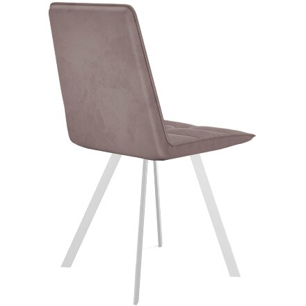 Стул DikLine 280 B5 LATTE, ножки белые 