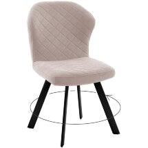 Стул DikLine 339 поворотный B03 BEIGE, ножки черные