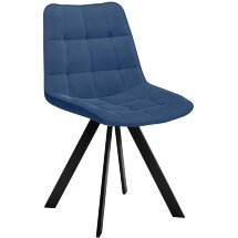 Стул DikLine 229 поворотный, B8 BLUE, ножки черные