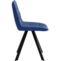Стул DikLine 229 поворотный, B8 BLUE, ножки черные