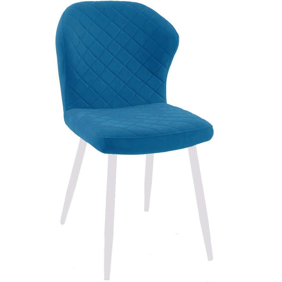 Стул DikLine 239М B8 BLUE, ножки белые Стул DikLine 239М B8 BLUE, ножки белые