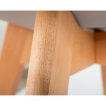 Стул обеденный JERRY SOFT ножки светлый бук, цвет сиденья светло-серый GR-01