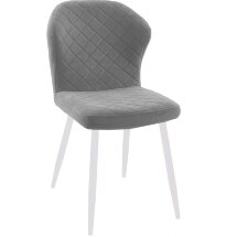 Стул DikLine 239М B22 GREY, ножки белые