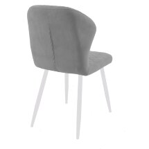 Стул DikLine 239М B22 GREY, ножки белые