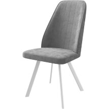 Стул DikLine 326PRO B22 GREY, ножки белые