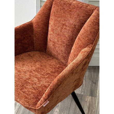 Стул REFLET 3018-09 терракотовый, шенилл / черный каркас, ®DISAUR 