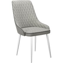 Стул DikLine 305 B22 GREY /ножки белые